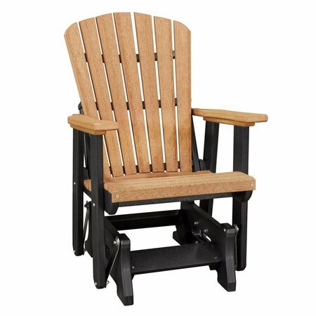 INVERNACULO Glider Chair with Black Base, Cedar IN2750968